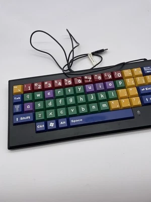 CHESTER CREEK MyBoard farbcodierte GROSSE TASTATUR PS2 kabelgebunden MB-01-001 FUNKTIONSFÄHIG - Bild 1 von 4