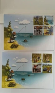 2 pcs FDC Cover Envelope Patron Minesweeper Dog Stamp Ukraine 2022 - Picture 1 of 3