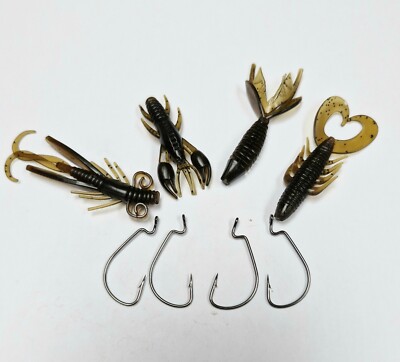 Crayfish Creature Soft Bait 5cm with Weedless...