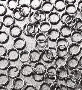 Juego de 10 conectores en O de acero inoxidable 4 mm joyería artesanía suministro a granel de anillos de salto - Imagen 1 de 1