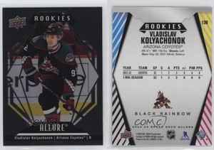 2022-23 Upper Deck Allure Rookies Black Rainbow Vladislav Kolyachonok Rookie RC