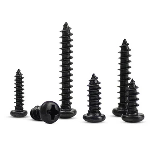Tornillos autogolpes M2 M2.3 M2.5 M3 M3.5 M4 acero negro Phillips cabeza cruzada - Imagen 1 de 6