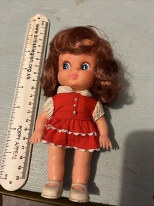 Vintage Playmates Doll auburn hair 7" fully dressed - Picture 1 of 6