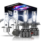 For Mitsubishi Challenger H4+H3 LED Headlight High/Low Beam + Fog Light Bulbs