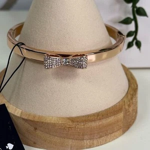 NWT Kate Spade “Ready Set Bow” Rose Gold Bow Clasp Bracelet - Picture 1 of 5