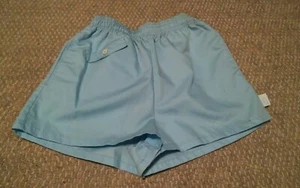 VTG Nike Youth Blue Shorts USA MAde Small Single Stitch Leg 3 Pockets - Picture 1 of 4