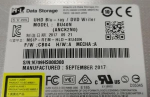 LG BU40N Ultra Slim Blu-ray DVD BDXL SATA Drive Used Compact Optical Tested Good - Afbeelding 1 van 4