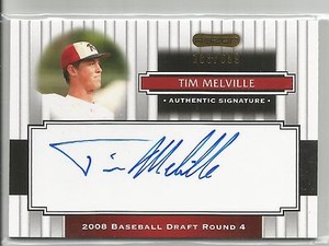 Tim Melville Detroit Tigers 2008 Razor Signature Autograph