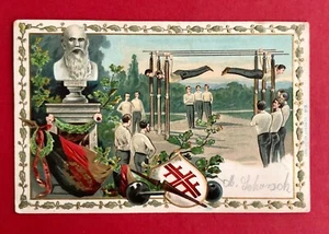Prägedruck Litho AK TURNEN 1906 Turner mit Ludwig Jahn   ( 82711 - Bild 1 von 2