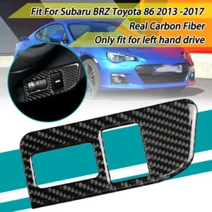 LHD Rear Trunk Switch Button Carbon Fiber Cover For Subaru BRZ Toyota 86 2013-17 - Picture 1 of 7