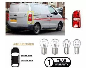 Für Vauxhall (Opel) Vivaro 2020-2025 Rückleuchte Rücklicht mit Birne UK Fahrerseite - Bild 1 von 16