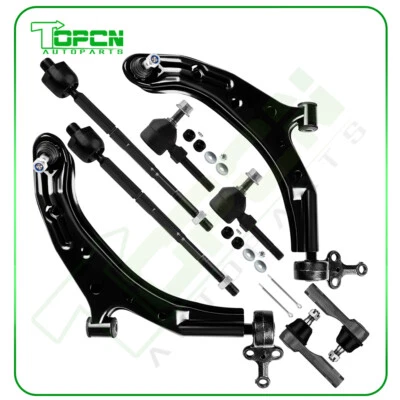 For Nissan Sentra 1.8L 2.0L 8Pcs Front Lower Control Arms Sway Bars Tie Rods - Image 1 of 4