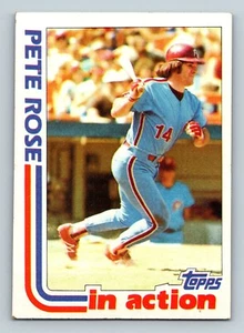 1982 Topps #781 - Pete Rose - Philadelphia Phillies - In Action - Picture 1 of 2