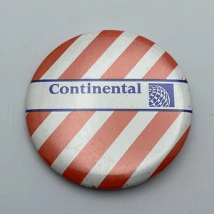 Vintage Advertising Continental Airlines Pin Button Prod Inc Aviation Aircraft - Picture 1 of 3