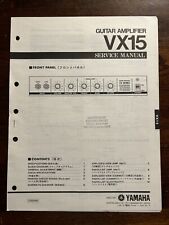 Yamaha VX15 Guitar Amplifier Amp Service Manual Original OEM Genuine Vintage
