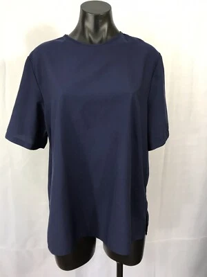 Vintage Joyce Womens Size Petite M Blue Top Shirt Blouse Shoulder Pads Pullover  - Imagem 1 de 4