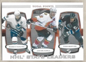 Naslund Iginla Bertuzzi Canucks Flames 2002-03 ITG BAP NHL Stat Leaders #371 - Picture 1 of 1