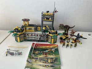 LEGO Dino Defense HQ 5887 100% Complete Retired Rare - Picture 1 of 6