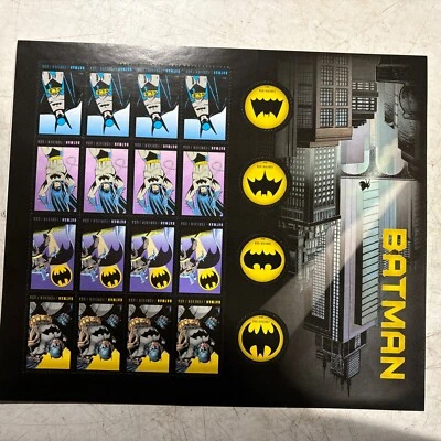 2014 DC Comics Batman USPS Forever Stamps One Sheet of Twenty - Image 1 of 2