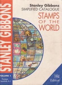 STANLEY GIBBONS 1994 STAMPS OF THE WORLD VOLUME (1) FOREIGN COUNTRIES A-J USED. - Picture 1 of 1