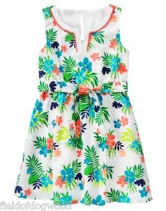 NWT Gymboree Sunny Safari Floral Dress 4 5 6 7 8 10 Girls - Picture 1 of 2