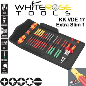 Wera Interchangeable VDE Screwdriver KNIPEX Pliers Set KK VDE 17 Slim 17pc - Picture 1 of 8