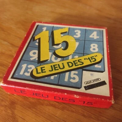 JEU DES "15"  - ANCIEN JEU DE TAQUIN - CASSE TETE  JEUX-SPEAR - Photo 1/3