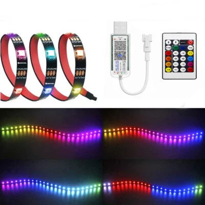 WIFI APP RGB IC USB WS2812B LED Strip Light music TV PC Backlight DC5V led tape  - Image 1 of 4