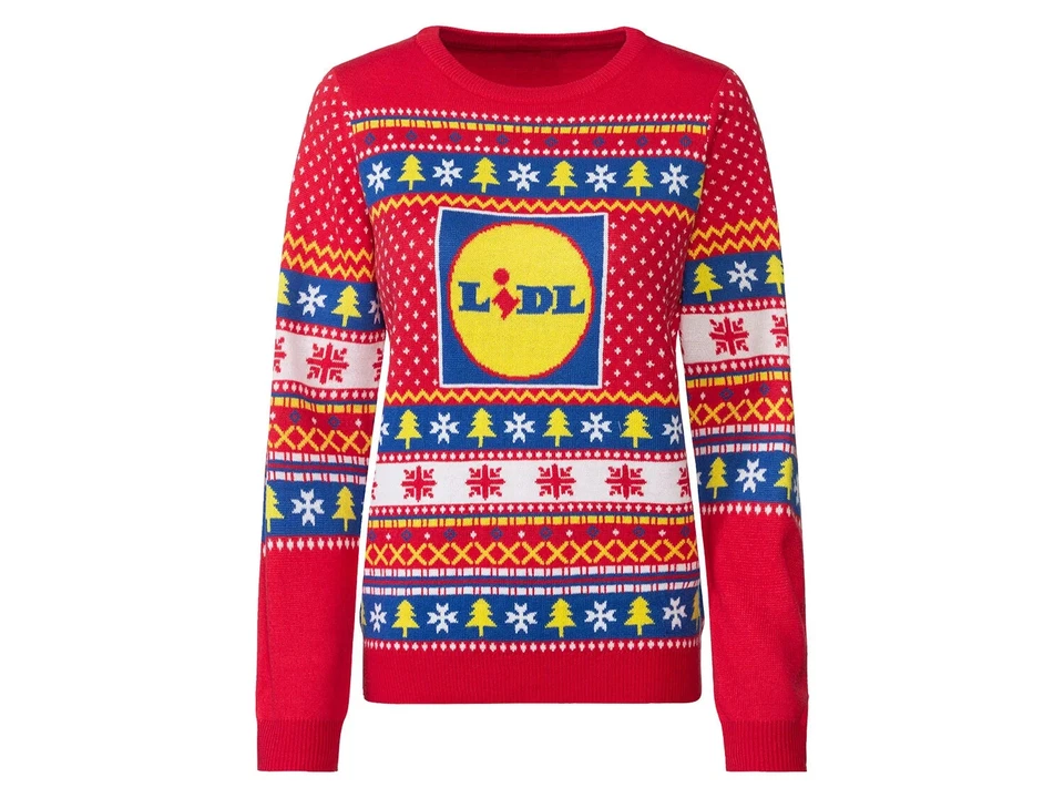 LIDL Weihnachtspullover 2023 esmara Pullover Damen Größe L