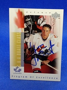AUTOGRAPH AUTO Luc Theoret 1997 Upper Deck #377