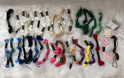 Mixed Lot DMC Coats & Clark Embroidery Floss Thread Amounts Vary - Mostly Full - Image 1 of 4