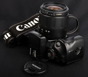 Canon EOS 700QD AF 35mm Film SLR c/w Tamron AF 28-80mm f/3.5-5.6 ASPH Lens Kit - Picture 1 of 13