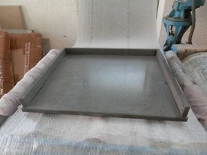 Lavastein Schneidebrett 60x45, Basis zum Dämpfen von Schokolade flach x Pizza - Bild 1 von 5