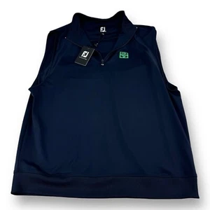 NWT FootJoy FJ Navy Blue 1/2 Zip Performance Pullover Vest Mens Size XL - Picture 1 of 6