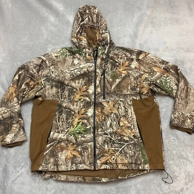 Real Tree Jacket Edge Scent Factor Camo Hunting Full Zip Hooded Mens XXL (Flaws) - Image 1 of 4