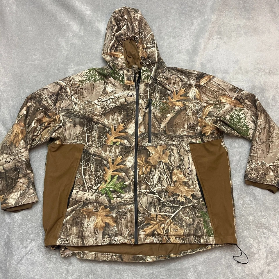 Real Tree Jacket Edge Scent Factor Camo Hunting Full Zip Hooded Mens XXL (Flaws) - Image 1 of 4