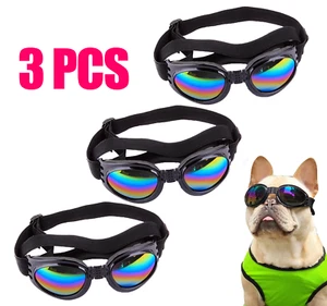 3x Protection Pet Dog Goggles UV Sunglasses Anti-Wind Glasses Doggles Eye Wear - Picture 1 of 10