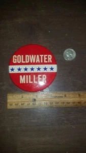 Goldwater Miller Politischer Knopf - Bild 1 von 1