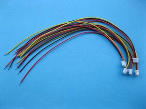 60 pcs 1.25mm 3Pin Female Polarized Connector w/ 28AWG 5.9inch 150mm Leads Cable - Picture 1 of 3