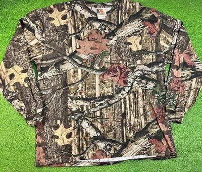 Vintage Mossy Oak Break Up Infinity Camo Shirt 2XL Long Sleeve Y2k Heavy Cotton - Image 1 of 4