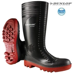 Dunlop Acifort Ribbed Full Safety Wellington SBP Waterproof Steel Toe Heavy Duty - Picture 1 of 1