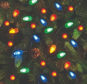 50 Strawberry Christmas retro vintage style fairy lights LED XMAS mains power - Picture 1 of 3