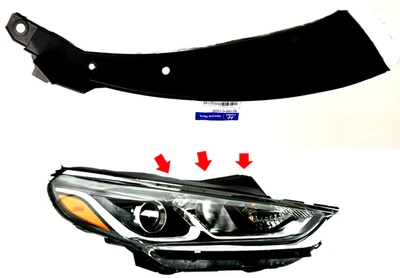 Soporte de faro de faro superior PASAJERO Hyundai Sonata 2018 2019 OEM Foto 1 de 4