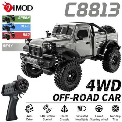 JJRC C8813 2.4G 4WD 12km/h Klettern Off-Road Lights Remote Controller RC Pickup - Bild 1 von 4