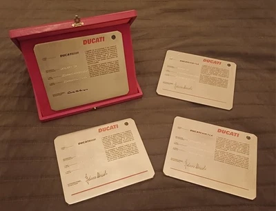 DUCATI 999 R Commemorative Plate Targa Commemorativa  Foto 1 de 4