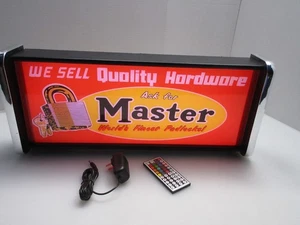 We Sell Master Locks LED Display lighted sign lightbox Wall hanging Light - Picture 1 of 5