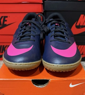Nike Mercurial Vapor X IC темно-синий/розовый взрыв крытый футбол 725244-446 размер 12 новый - Изображение 1 из 4