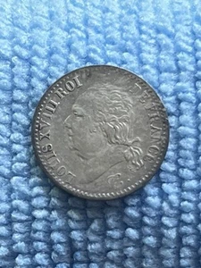 Frankreich 1/4 Franc 1818 A Paris Mint - Louis XVIII Silbermünze - Bild 1 von 2