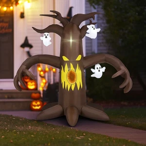 Árbol inflable espeluznante Hivvago con fantasma utilería de Halloween de 7,8 pies de alto - Imagen 1 de 3