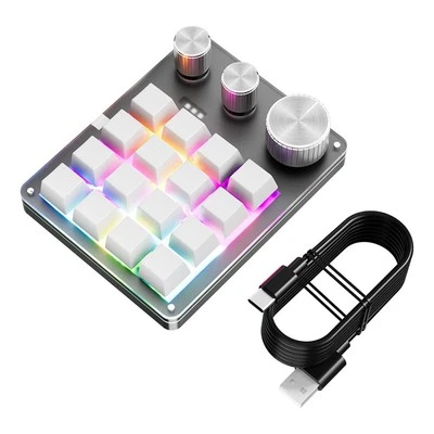 Individuelle mechanische Gaming Tastatur mit 16 programmierbaren Tasten und Regl - Bild 1 von 4